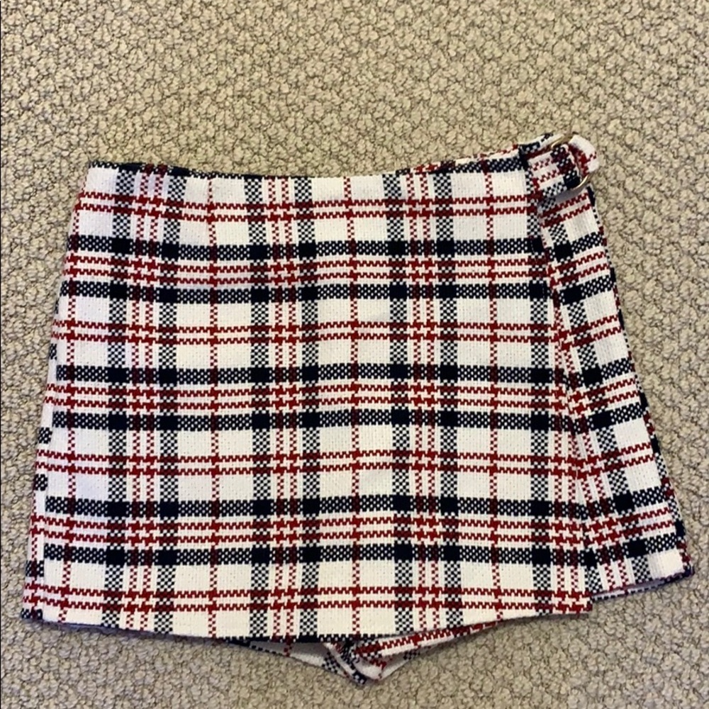Plaid Skort